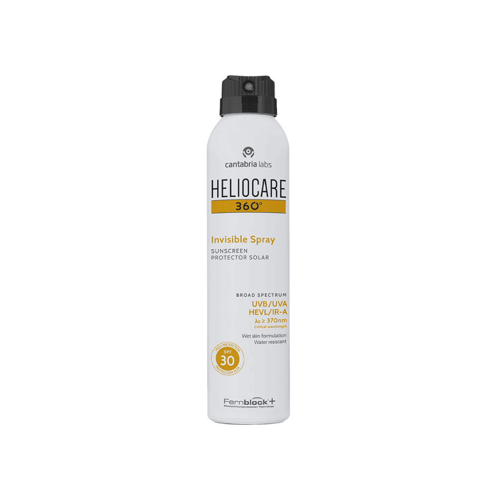 Heliocare 360° Invisible Spray SPF 30+ – Protezione Solare Corpo per Tutta la Famiglia 200ml