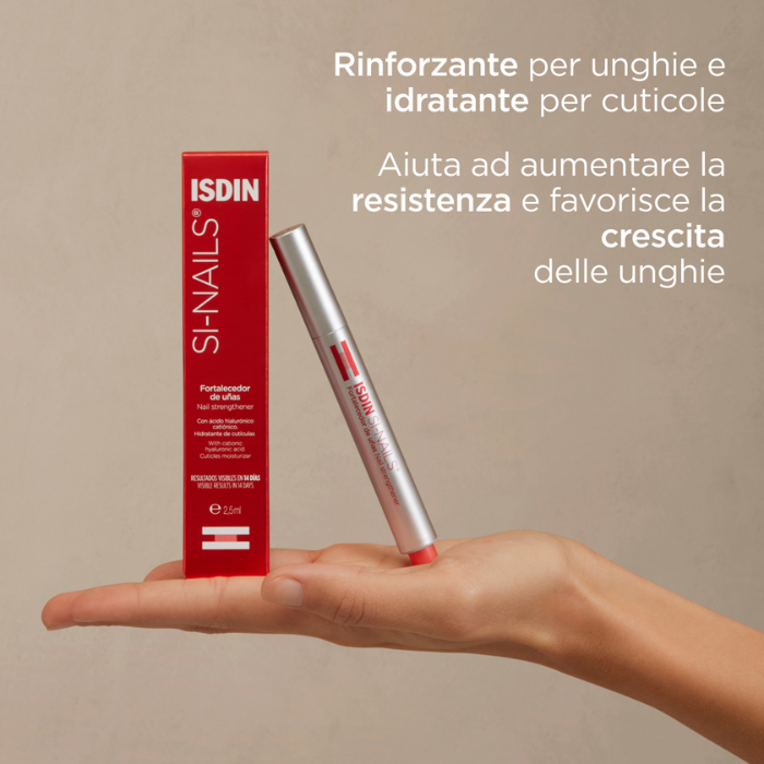 Isdin Si-Nails Rinforzante Unghie, Idratazione Intensa e Favorisce la Crescita, Stick con Pennellino da 2,5ml