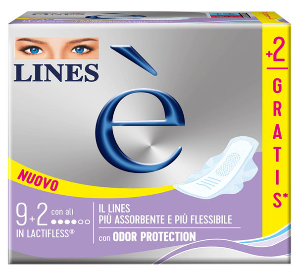 Lines è 11 Assorbenti con Ali per Flussi Normali