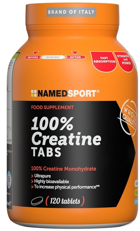 Named Sport 100% Creatine Tabs 120 Compresse, Integratore a base di Cretina