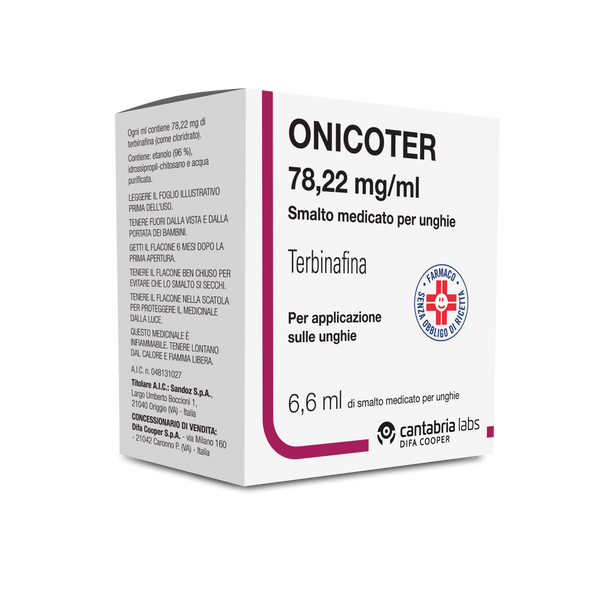 Onicoter Smalto Medicato per Unghie 6,6ml