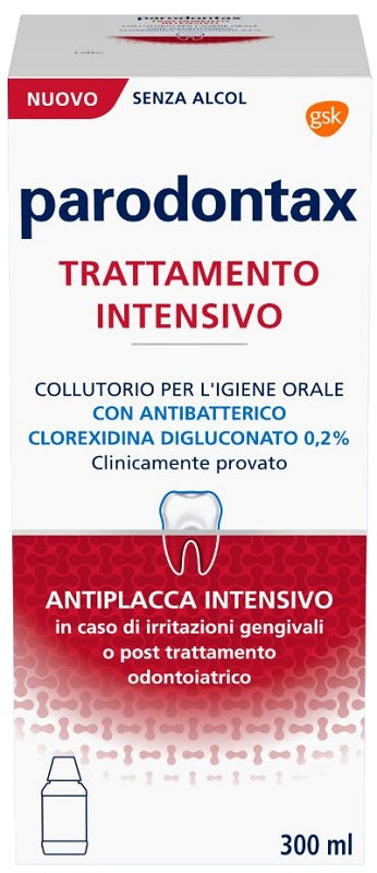Parodontax Collutorio Clorexidina 0,2% Trattamento Intensivo 300 ml - Parodontax Collutorio Clorexidina 0,2% Trattamento Intensivo 300 ml