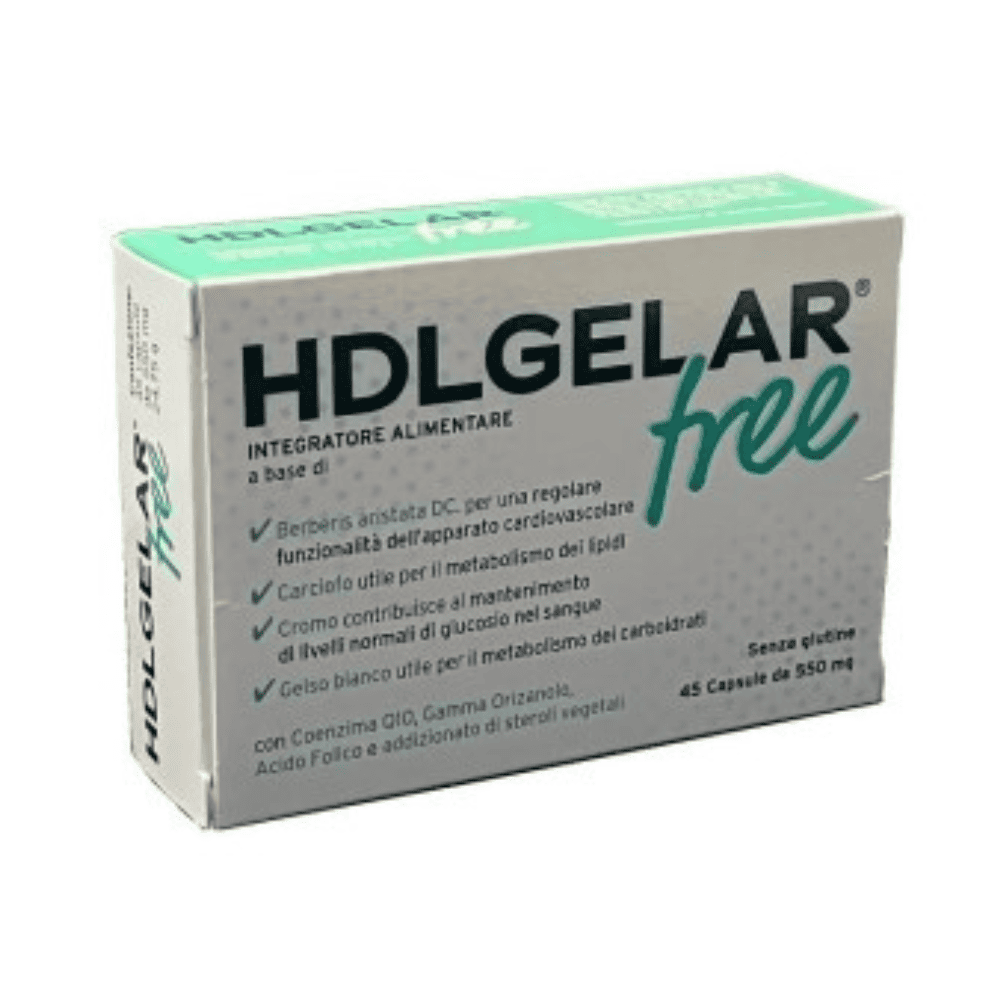 Hdlgelar Free 45 Capsule – Integratore Colesterolo HDL e Trigliceridi