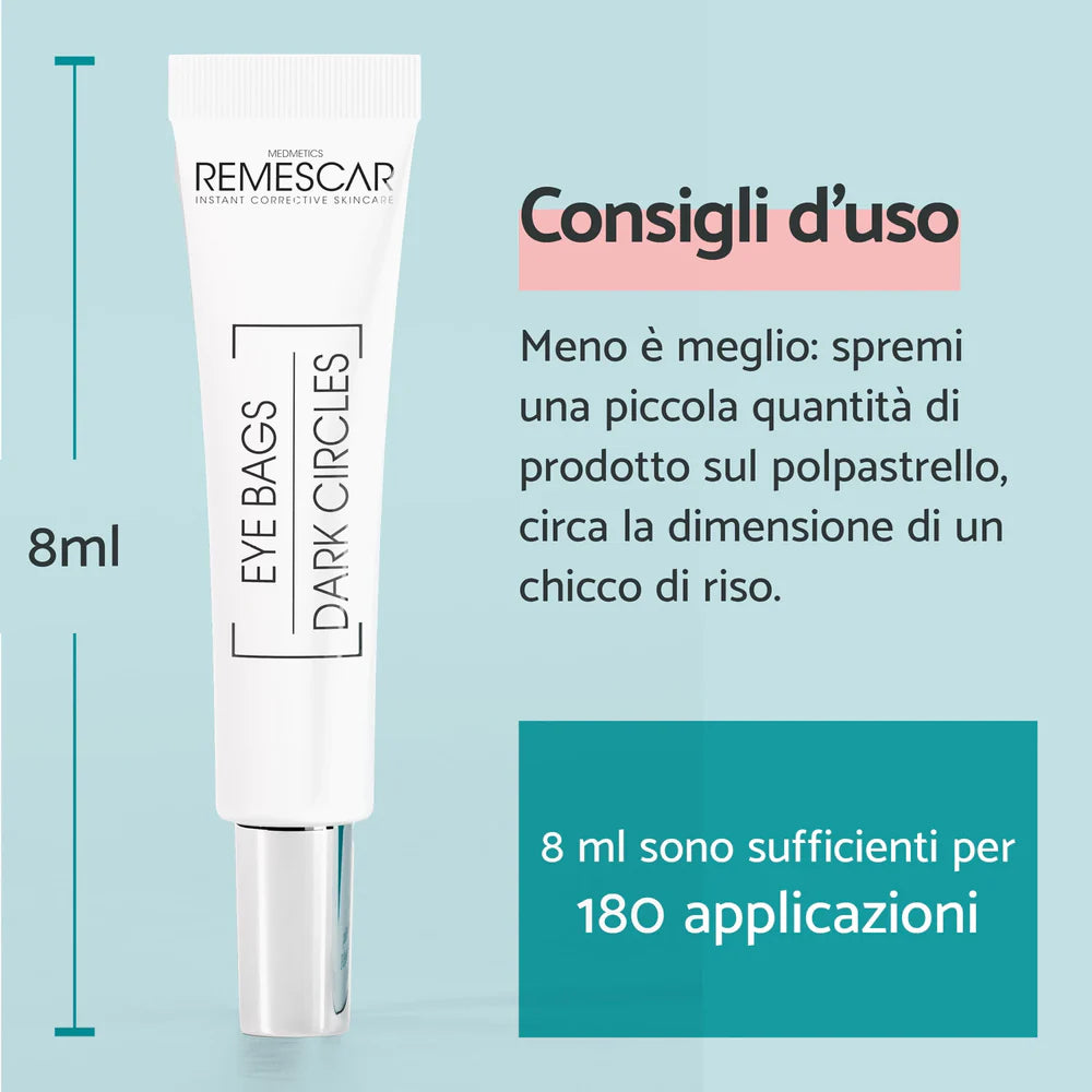 Remescar Borse Occhiaie, 180 Applicazioni, 8ml