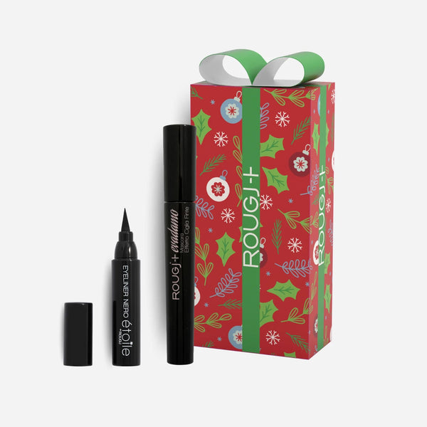 Rougj Cofanetto di Natale 02 Sguardo Intenso Eyeliner Nero + Maschera Evadamo