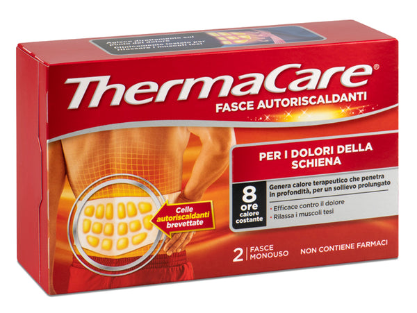 Thermacare schiena 2 fasce autoriscaldanti per i dolori della schiena