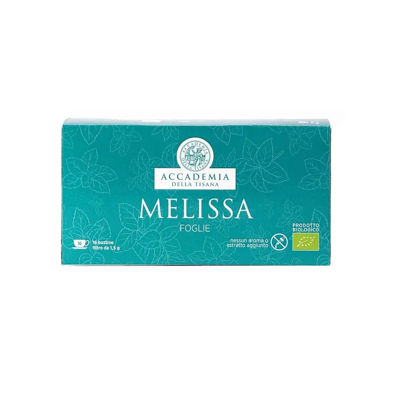 Accademia Della Tisana Melissa Foglie per Relax e Benessere Mentale, 16 Bustine Filtro