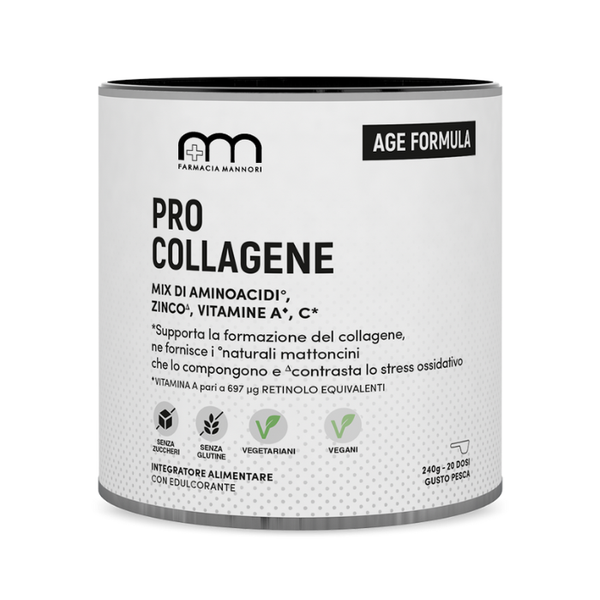 Age Formula Pro Collagene 240g, Mix di Aminoacidi e Vitamina C, Farmacisti Preparatori
