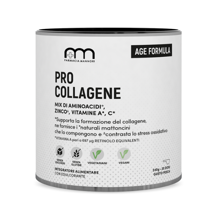 Age Formula Pro Collagene 240g, Mix di Aminoacidi e Vitamina C, Farmacisti Preparatori