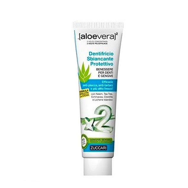 AloeVera2 Dentifricio Sbiancante Protettivo Stevia 100ml