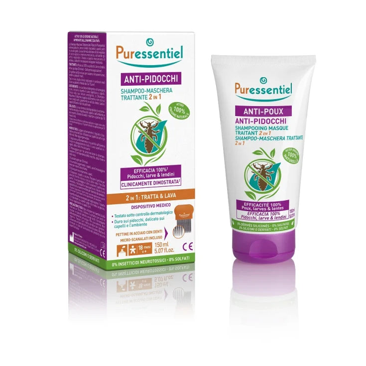 Anti-Pidocchi Shampoo-Maschera Trattante 2 In 1 Puressentiel 150ml