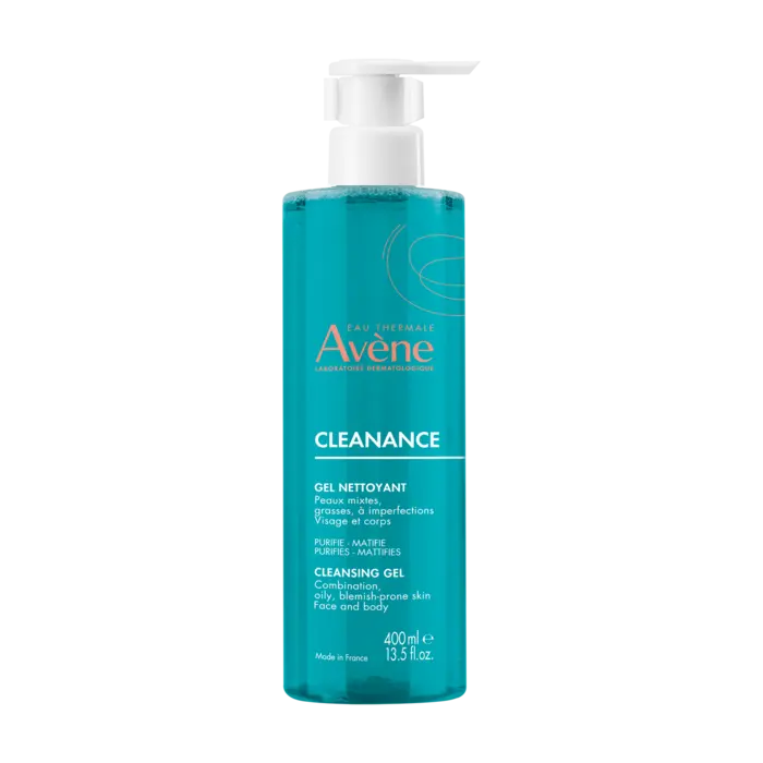 Avene Cleanance Gel Detergente Purificante e Opacizzante Pelle Sensibile Grassa 400ml - Avene Cleanance Gel Detergente