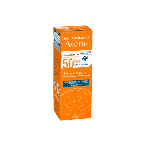 avene fluido solare senza profumo spf50+