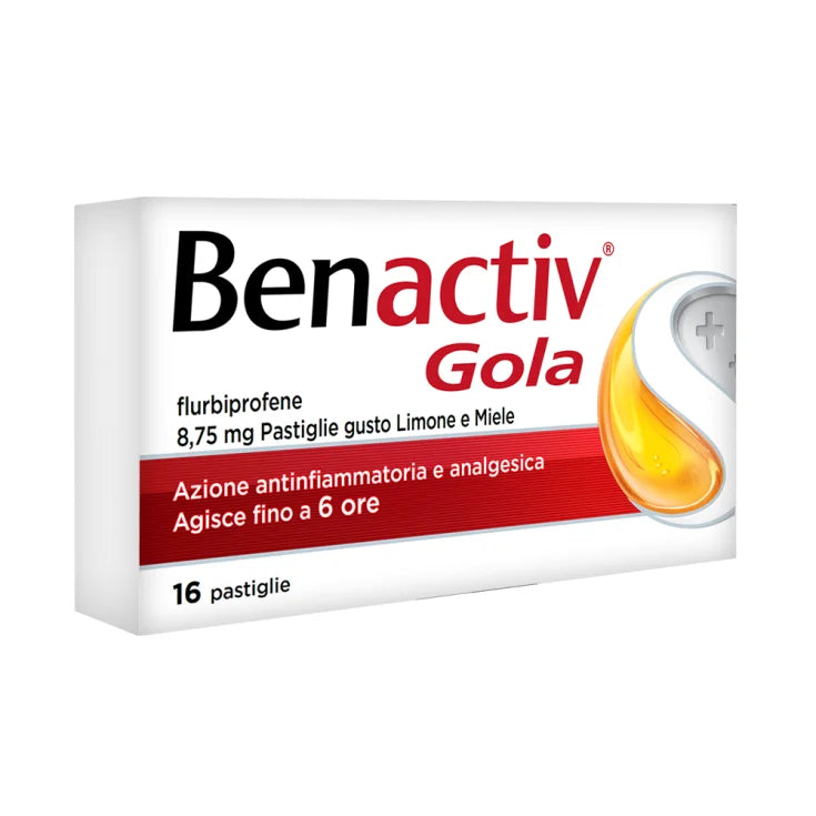 benactiv gola gusto limone miele 16 pastiglie