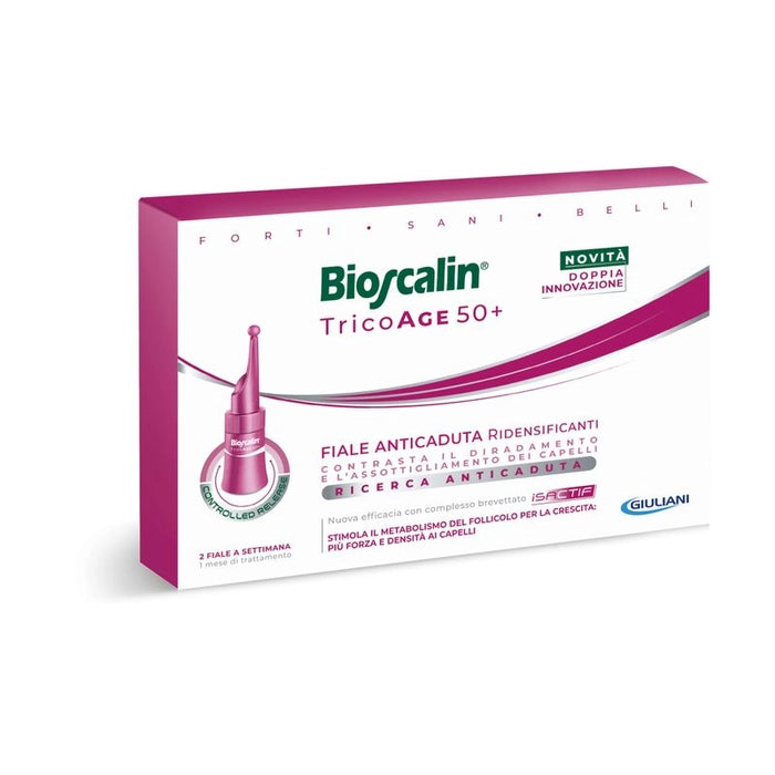 Bioscalin Tricoage Fiale Anticaduta - bioscalin tricoage 50+ 8 fiale anticaduta