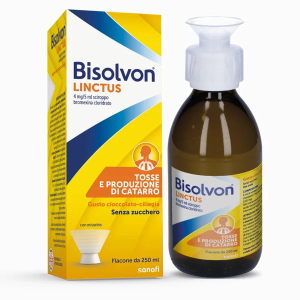 bisolvon linctus sciroppo per tosse e catarri 250ml