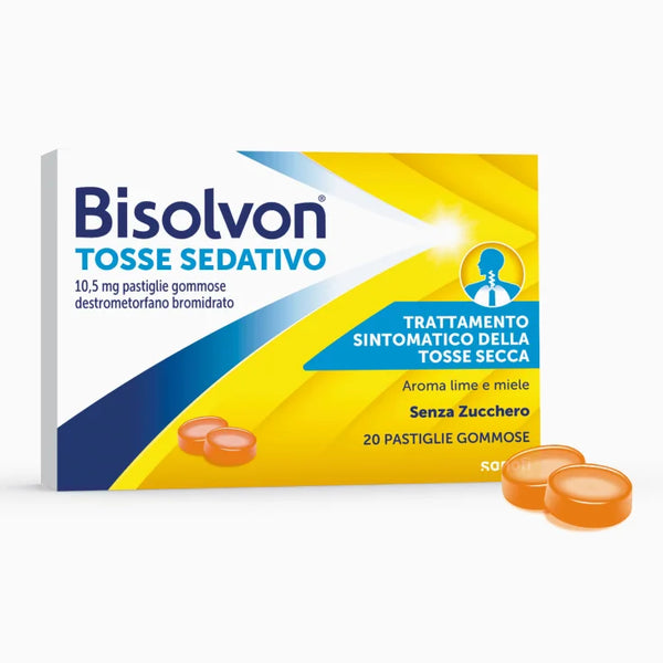 Bisolvon Tosse Sedativo Per Tosse Secca 20 Pastiglie Gommose