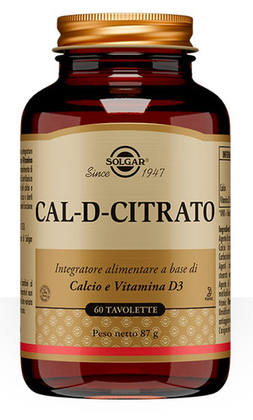 Solgar Cal D Citrato 60tav