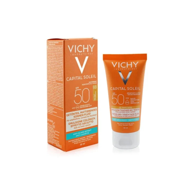 Vichy Capital Soleil Crema Solare Viso Colorata Spf50 Effetto Asciutto 50ml