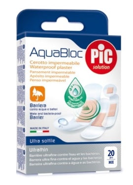 Cerotti Pic Aquabloc Impermeabili, Mix di 20 Cerotti