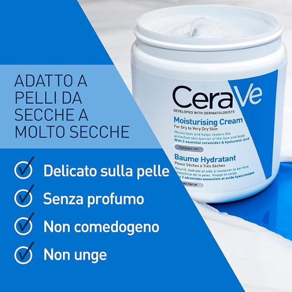 Cerave Crema Idratante Viso e Corpo 454g