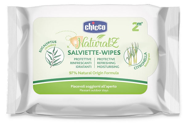 Chicco Naturalz Antizanzare Protettivo & Rinfrescante Salviette 20 pezzi