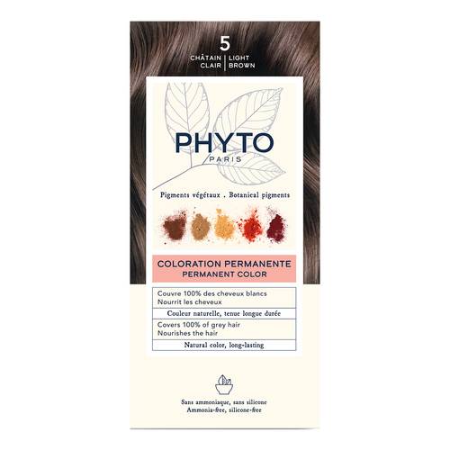 Phyto Phytocolor 5 Castano Chiaro Colorazione Permanente Capelli - phytocolor 5 colore per capelli