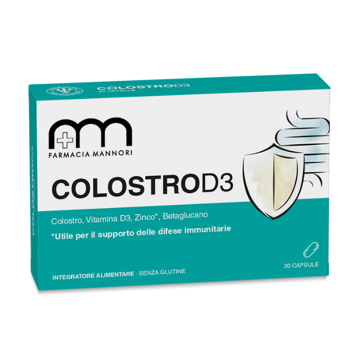 Colostro D3 Supporto Difese Immunitarie Integratore Farmacisti Preparatori 30 Capsule - Colostro D3 Supporto Difese Immunitarie Integratore Farmacisti Preparatori 30 Capsule