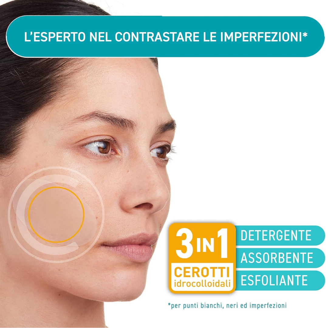 COMPEED Cerotti Stop-Brufoli Detergenti, Purificano Esfoliano e Proteggono 7 cerotti - COMPEED Cerotti Stop-Brufoli Detergenti