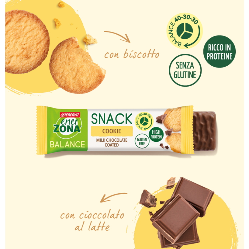 Enerzona Barretta Snack Cookie 33g - ingredienti cookie