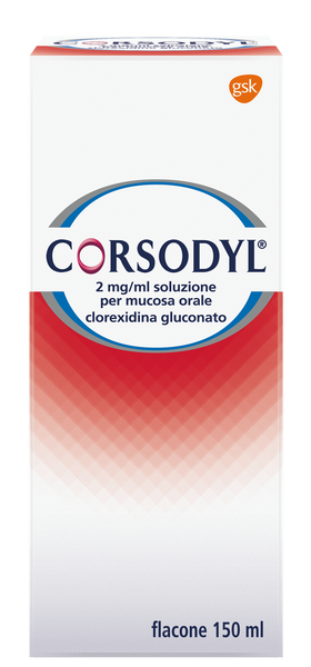 Corsodyl Soluzione Orale 200mg/100ml Disinfettante Del Cavo Orale Flacone 150ml