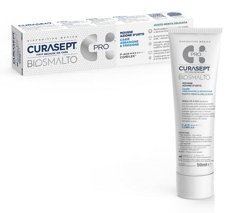 Curasept Biosmalto Mousse Gusto Menta 50ml