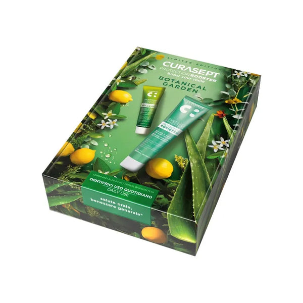 Curasept Cofanetto Botanical Garden Protection Booster per Igiene Orale Naturale 75 ml + 20 ml