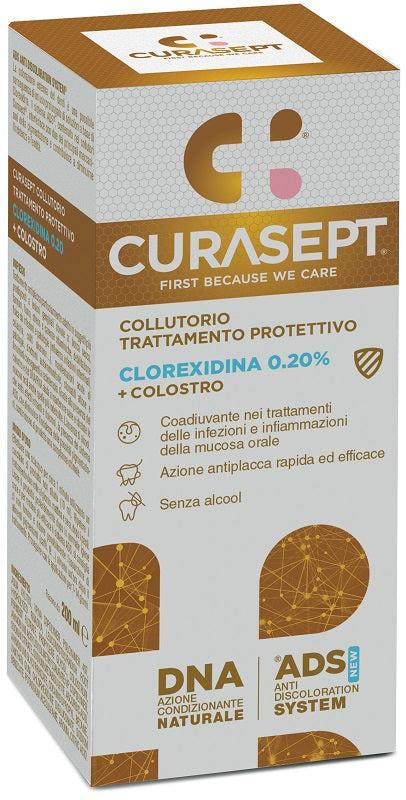 Curasept collutorio clorexidina 0.20% trattamento protettivo 200ml