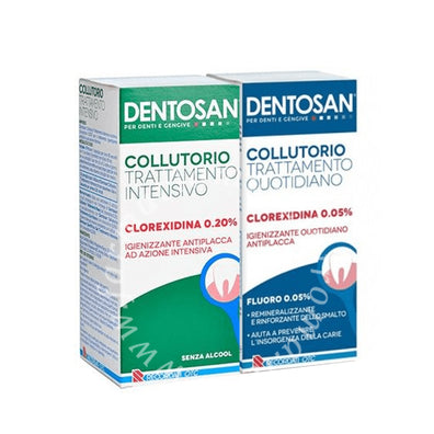 dentosan collutorio bipacco 0.05 e 0.20 clorexidina