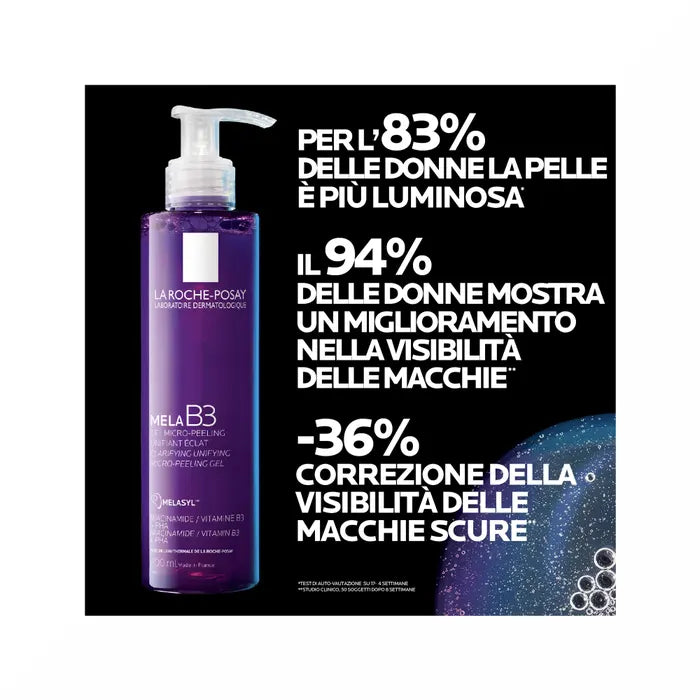 La Roche Posay Mela B3 Gel Detetergente Micro-Peeling Anti Macchie 200ml - mela b3 detergente viso peeling