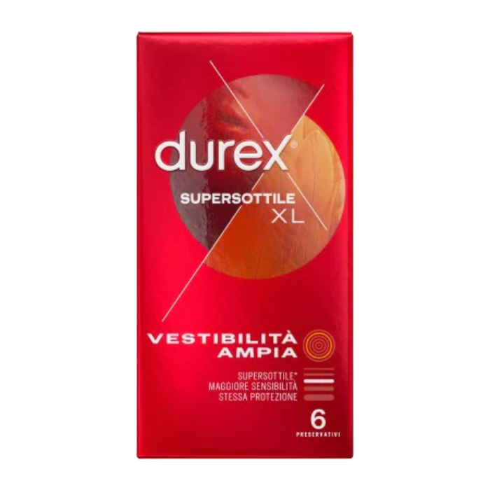 Durex Supersottile XL Profilattici 6 Pezzi