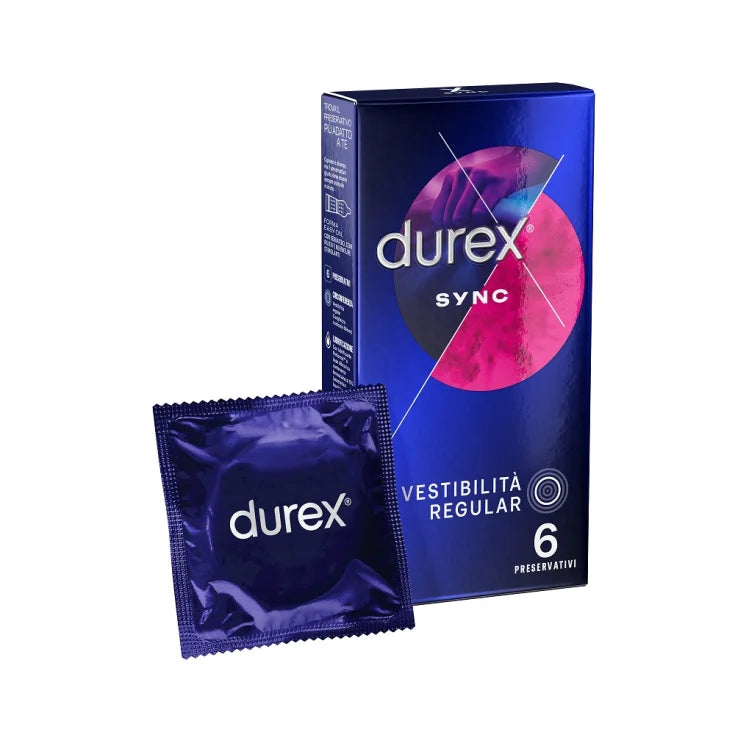 Durex Sync Profilattici 6 Pezzi - durex sync vestibilità regular 6 profilattici