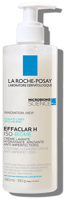 La Roche Posay Effaclar H Iso Biome Crema Detergente 400ml - La Roche Posay Effaclar H Iso Biome Crema Detergente 400ml