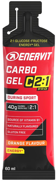 Enervit C2:1 Pro - Carbo Gel Energetico Gusto Arancia, 60 ml