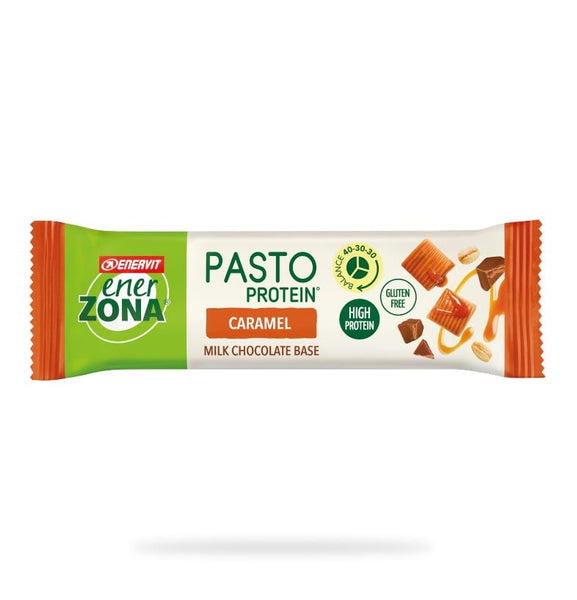 Enerzona Pasto Protein - Barretta Sostitutiva del Pasto al Caramello, 55g