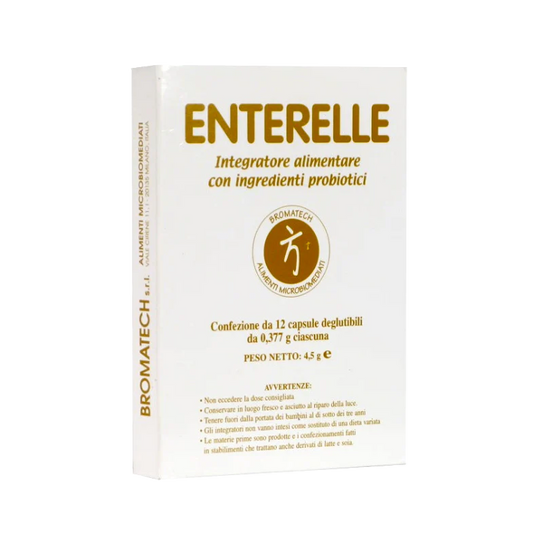 Enterelle Plus, Integratore Alimentare di Fermenti Lattici, 12 Capsule