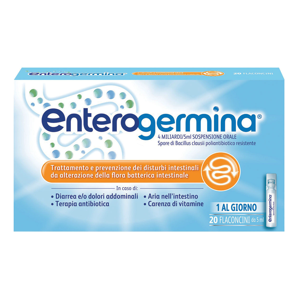 Enterogermina 20 Flaconcini 4 Miliardi 5ml