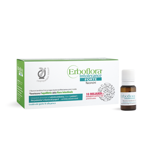 Erboflora Intolerance Forte Fitopreparatori Italiani 12 Flaconcini