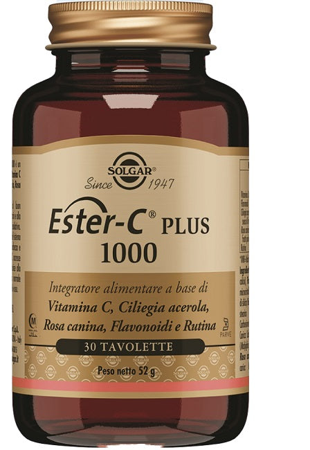 ester c plus 1000 solgar 30 tavolette