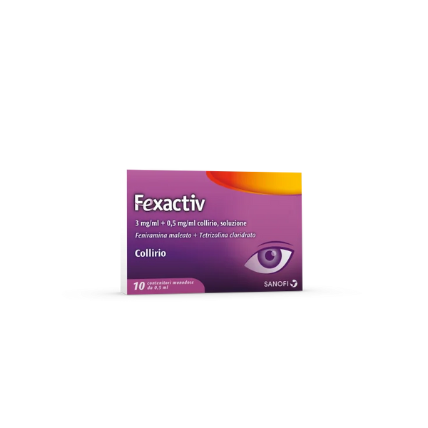 Fexactiv Collirio Antistaminico 10 Contenitori Monodose da 0,5ml