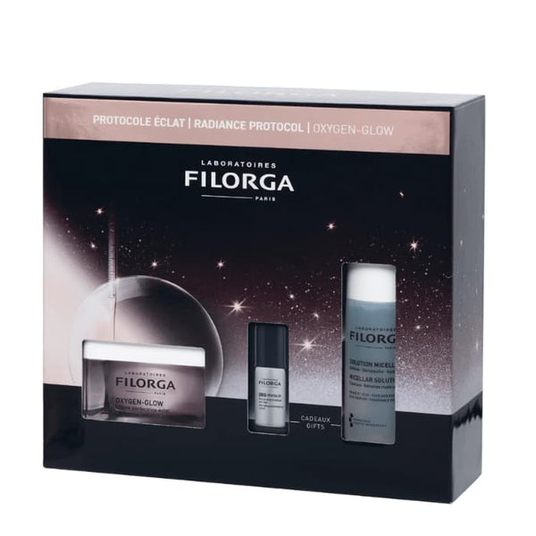 Filorga Cofanetto Oxygen Glow, Crema Illuminate 50ml + Omaggio Soluzione Micellare 50ml e Siero 5ml