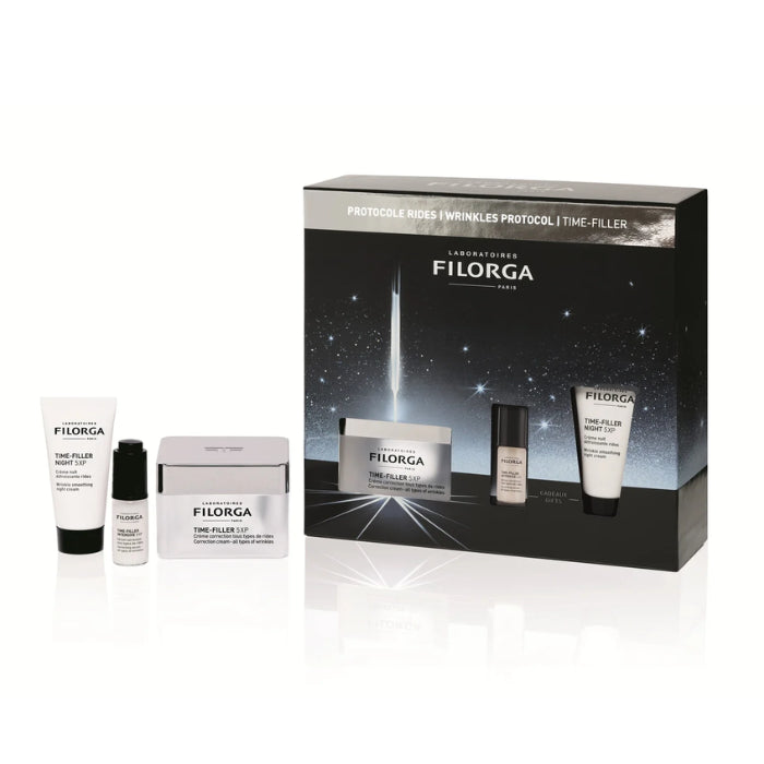 Filorga Time Filler - Cofanetto Natale Antirughe Crema 50ml + Siero 5ml + Crema Notte 15 ml