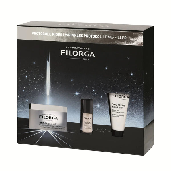 Filorga Time Filler - Cofanetto Natale Antirughe Crema 50ml + Siero 5ml + Crema Notte 15 ml