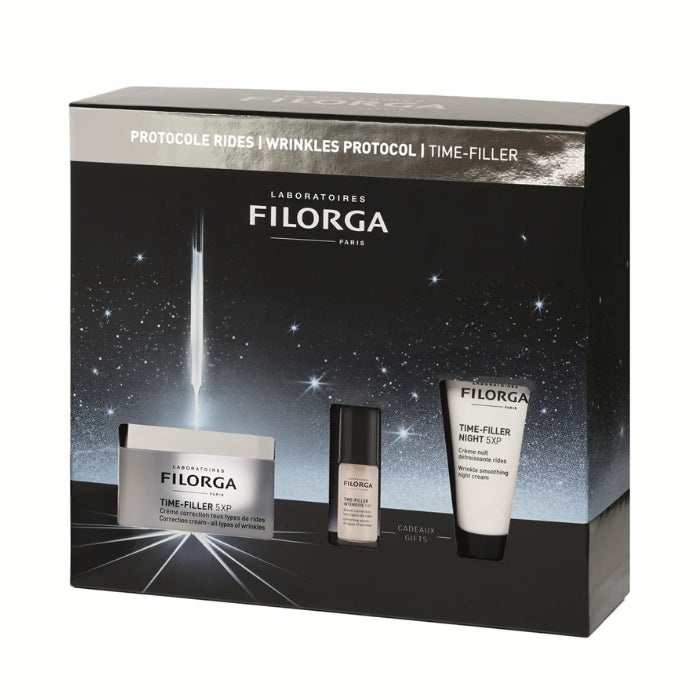 Filorga Time Filler - Cofanetto Natale Antirughe Crema 50ml + Siero 5ml + Crema Notte 15 ml